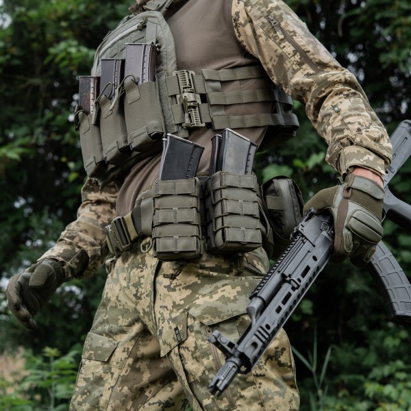 M-Tac підсумок для АК відкритий подвійний Laser Cut Ranger Green - 10191023 M-Tac підсумок для АК відкритий подвійний Laser Cut Ranger Green - 10191023