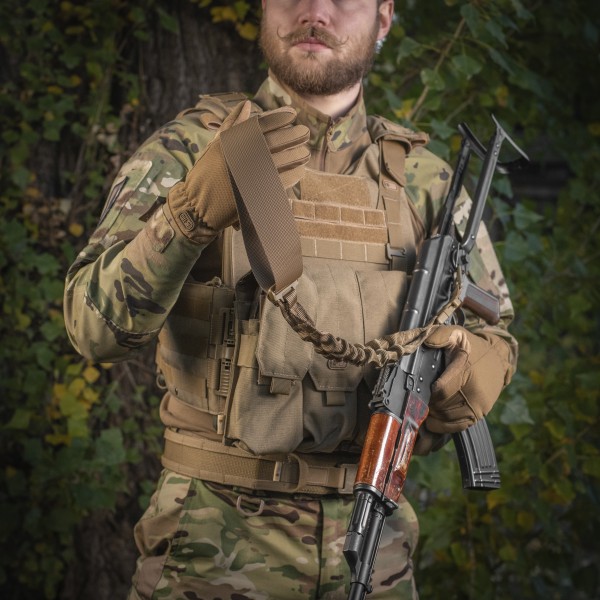 M-Tac ремень оружейный одноточечный эластичный Coyote - 10200005 M-Tac ремень оружейный одноточечный эластичный Coyote - 10200005