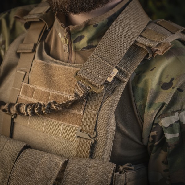 M-Tac ремень оружейный одноточечный эластичный Coyote - 10200005 M-Tac ремень оружейный одноточечный эластичный Coyote - 10200005