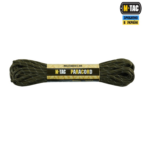 M-Tac паракорд 550 type III 15m OD Green Reflective - 10250199