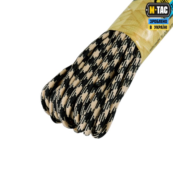 M-Tac паракорд 550 type III 15m Black/Sand - 10250213 M-Tac паракорд 550 type III 15m Black/Sand - 10250213