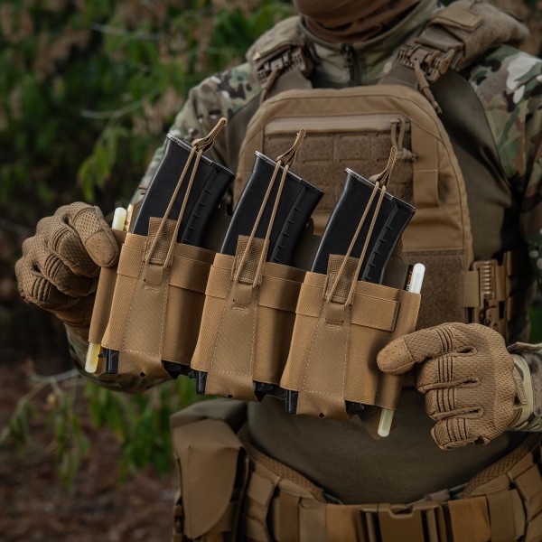 M-Tac передняя панель для плитоноски Cuirass QRS на три магазина Coyote - 10259005 M-Tac передняя панель для плитоноски Cuirass QRS на три магазина Coyote - 10259005