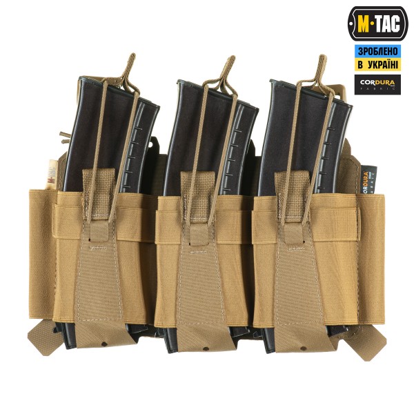 M-Tac передняя панель для плитоноски Cuirass QRS на три магазина Coyote - 10259005 M-Tac передняя панель для плитоноски Cuirass QRS на три магазина Coyote - 10259005