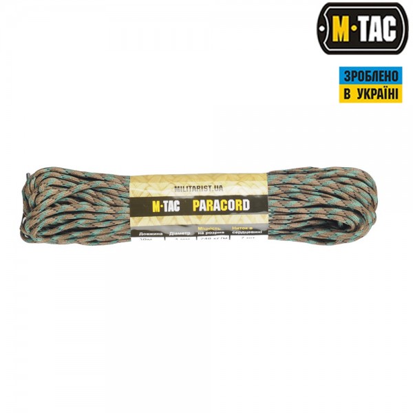 M-Tac паракорд 550 type III 30m Tropic Camo - 10260154