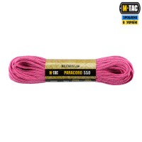 M-Tac паракорд 550 type III Neon Pink Reflective 30м