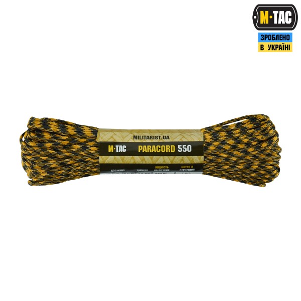 M-Tac паракорд 550 type III 30m Black/Goldenrod - 10260234