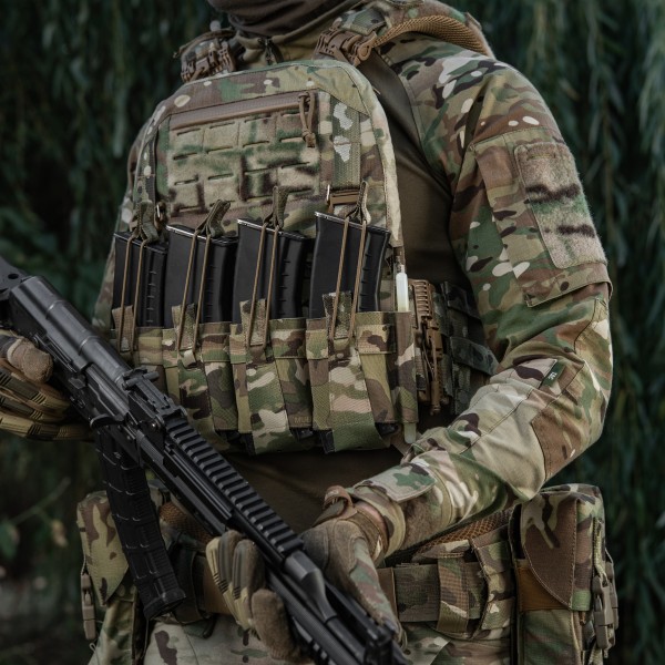 M-Tac передняя панель для плитоноски Cuirass QRS XL на 4 магазина Multicam - 10262008 M-Tac передняя панель для плитоноски Cuirass QRS XL на 4 магазина Multicam - 10262008