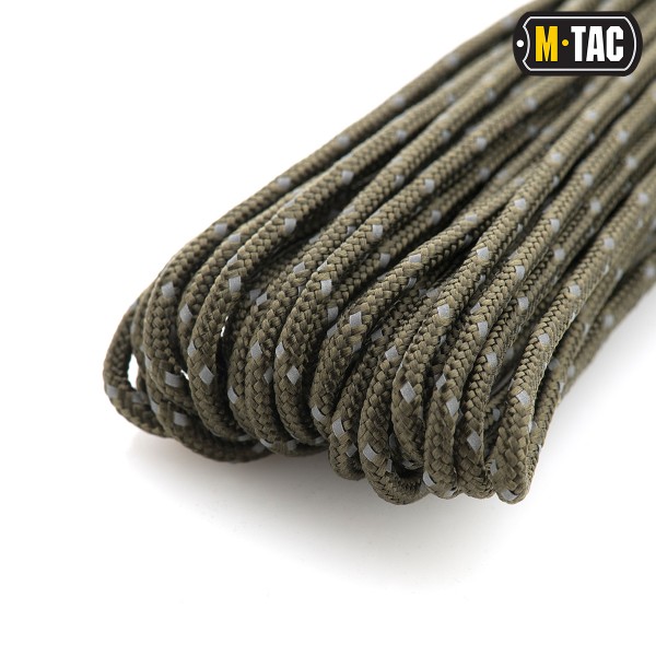 M-Tac паракорд Minicord Reflective OD Green 15м - 10271143