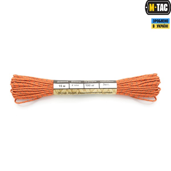 M-Tac паракорд Minicord Reflective Orange 15м - 10271144 M-Tac паракорд Minicord Reflective Orange 15м - 10271144