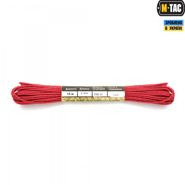 M-Tac паракорд Minicord Reflective Red 15м - 10271145 M-Tac паракорд Minicord Reflective Red 15м - 10271145