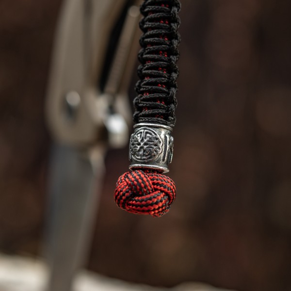 M-Tac темляк Scandinavian Mannaz Silver Black&Red - 10278211 M-Tac темляк Scandinavian Mannaz Silver Black&Red - 10278211