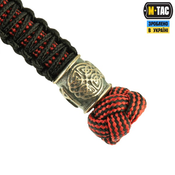 M-Tac темляк Scandinavian Mannaz Silver Black&Red - 10278269 M-Tac темляк Scandinavian Mannaz Silver Black&Red - 10278269