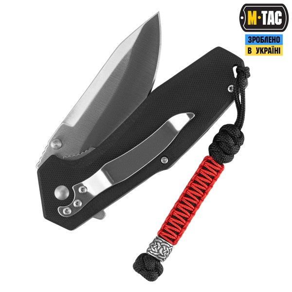 M-Tac темляк Scandinavian Silver Black&Red - 10278369