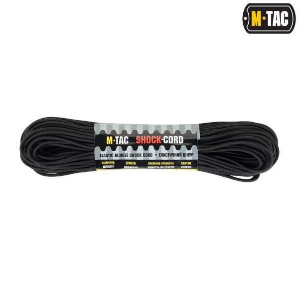 M-Tac паракорд Shock-Cord 3 mm Black 30м - 10281002