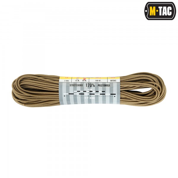 M-Tac паракорд Shock-Cord 3mm 30m Coyote - 10281005 M-Tac паракорд Shock-Cord 3mm 30m Coyote - 10281005