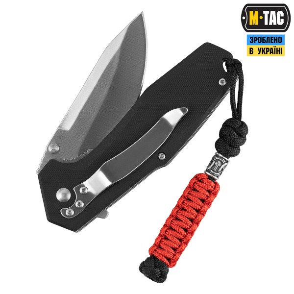 M-Tac темляк Loopy Snake Scandinavian Silver Black&Red - 10282069