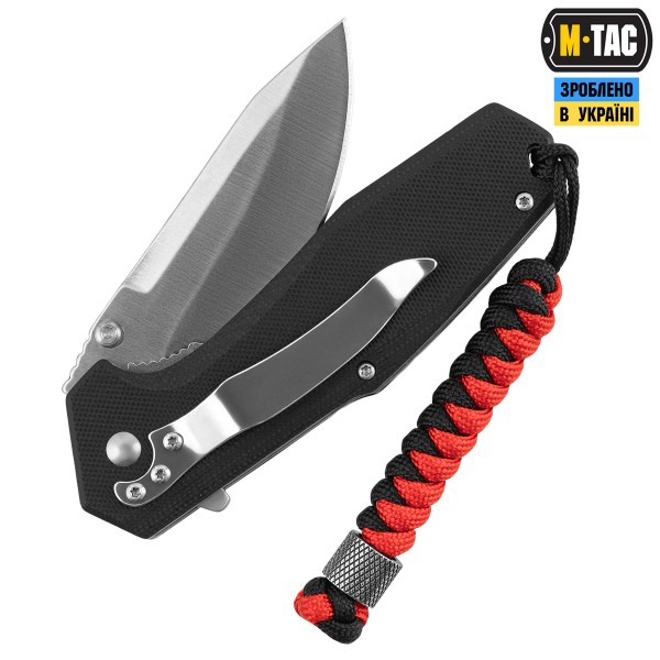 M-Tac темляк Viper Cylindre Stainless Steel Black&Red - 10295169