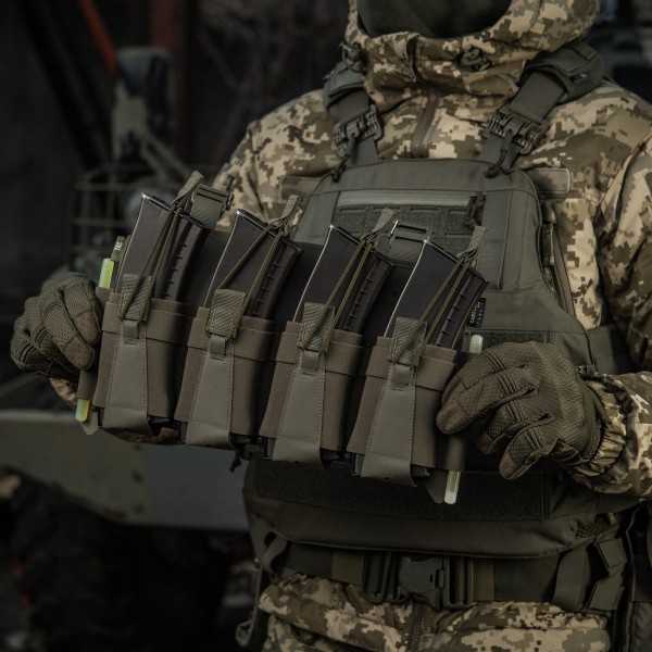M-Tac передня панель для чохола бронежилета Sturm на 4 магазина Ranger Green - 10312023