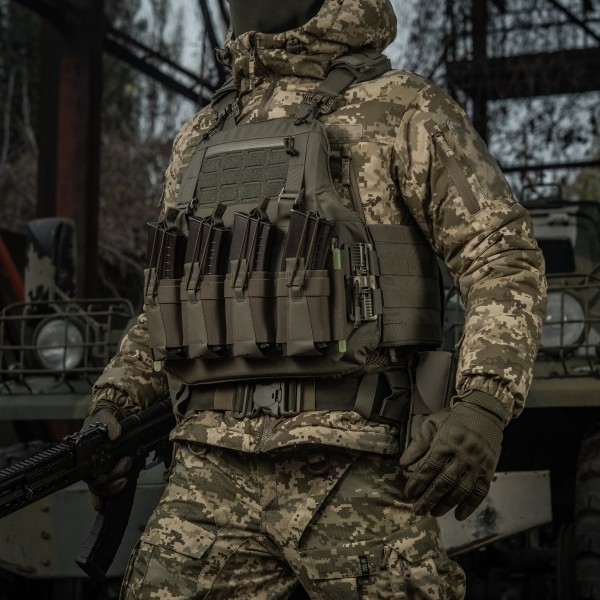 M-Tac передня панель для чохола бронежилета Sturm на 4 магазина Ranger Green - 10312023