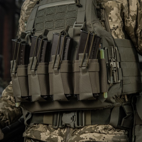 M-Tac передня панель для чохола бронежилета Sturm на 4 магазина Ranger Green - 10312023