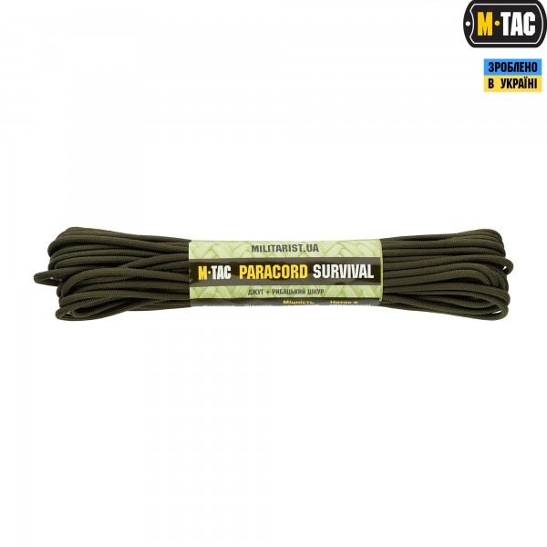 M-Tac паракорд Survival OD Green 15м - 10320143