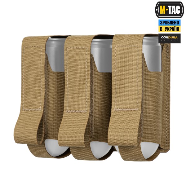 M-Tac подсумок ВОГ на 3 гранаты Coyote - 10341005 M-Tac подсумок ВОГ на 3 гранаты Coyote - 10341005