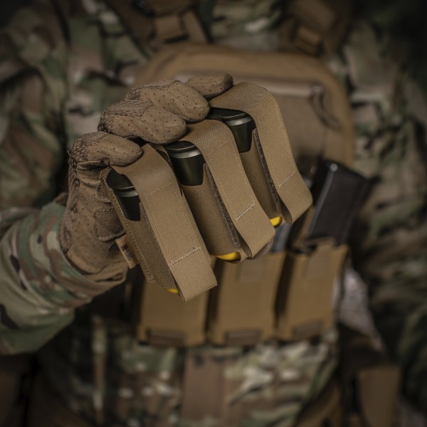 M-Tac подсумок ВОГ на 3 гранаты Coyote - 10341005 M-Tac подсумок ВОГ на 3 гранаты Coyote - 10341005