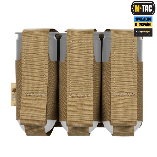 M-Tac подсумок ВОГ на 3 гранаты Coyote - 10341005 M-Tac подсумок ВОГ на 3 гранаты Coyote - 10341005