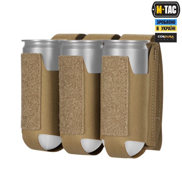 M-Tac подсумок ВОГ на 3 гранаты Coyote - 10341005 M-Tac подсумок ВОГ на 3 гранаты Coyote - 10341005