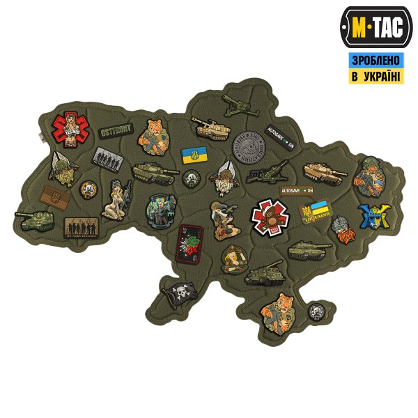 M-Tac панель для нашивок Мапа України Ranger Green - 10349023