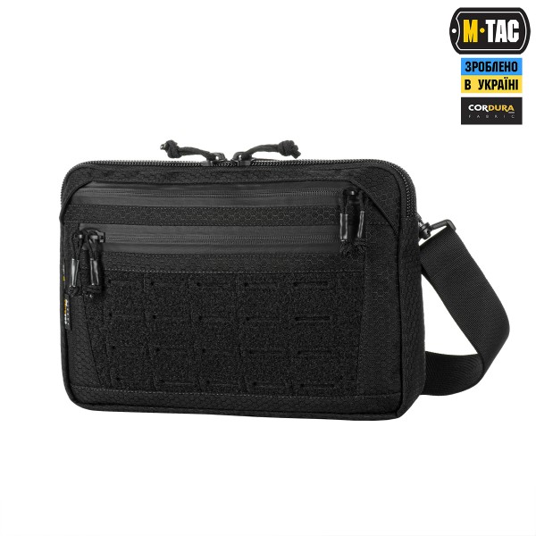 M-Tac сумка Admin Bag Medium Elite с липучкой Hex Black - 10415002
