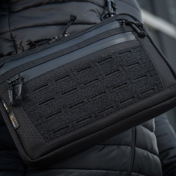 M-Tac сумка Admin Bag Medium Elite с липучкой Hex Black - 10415002