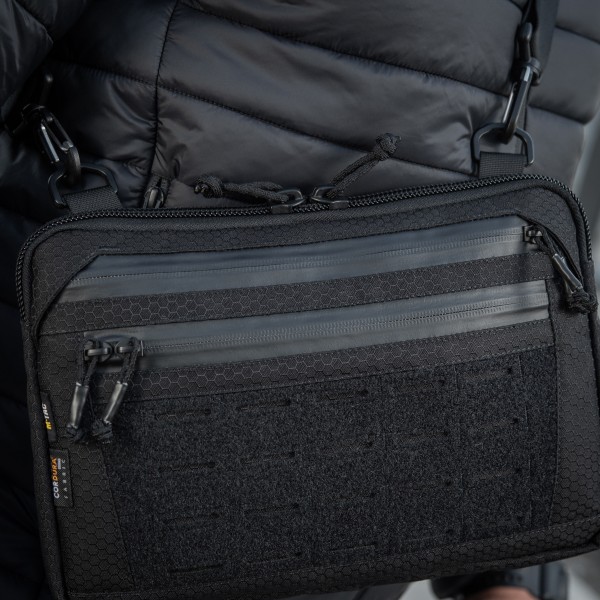M-Tac сумка Admin Bag Medium Elite с липучкой Hex Black - 10415002