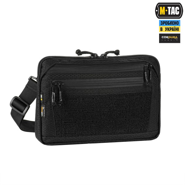 M-Tac сумка Admin Bag Medium Elite с липучкой Hex Black - 10415002