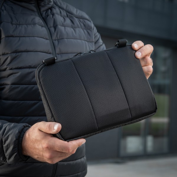 M-Tac сумка Admin Bag Medium Elite с липучкой Hex Black - 10415002