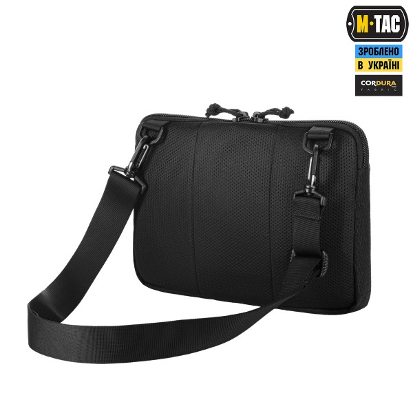 M-Tac сумка Admin Bag Medium Elite с липучкой Hex Black - 10415002