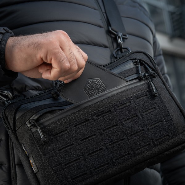 M-Tac сумка Admin Bag Medium Elite с липучкой Hex Black - 10415002