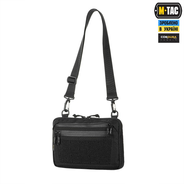 M-Tac сумка Admin Bag Medium Elite с липучкой Hex Black - 10415002