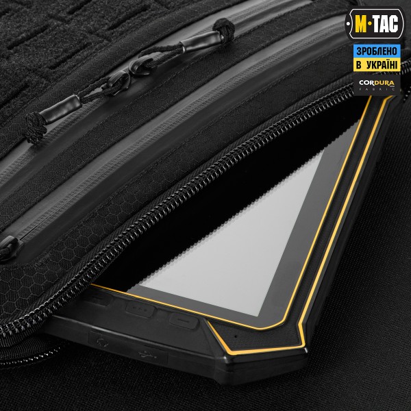 M-Tac сумка Admin Bag Medium Elite с липучкой Hex Black - 10415002