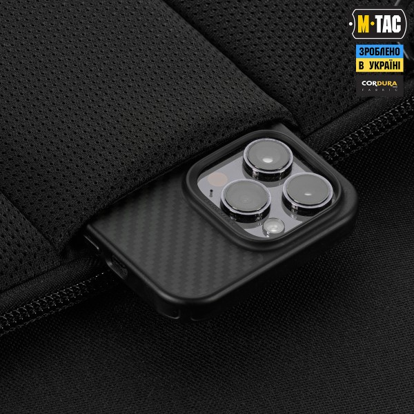 M-Tac сумка Admin Bag Medium Elite с липучкой Hex Black - 10415002