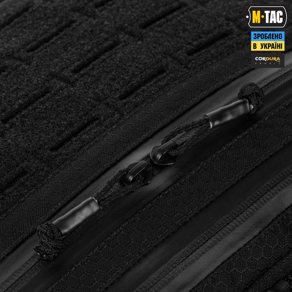 M-Tac сумка Admin Bag Medium Elite с липучкой Hex Black - 10415002
