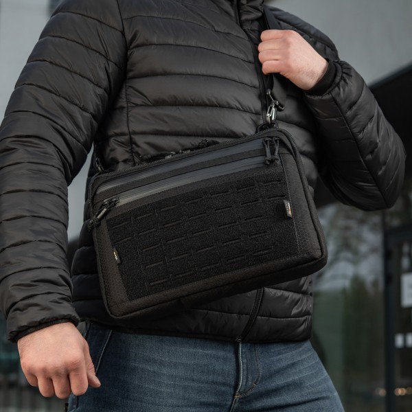 M-Tac сумка Admin Bag Large Elite з липучкою Hex Black - 10425002 M-Tac сумка Admin Bag Large Elite з липучкою Hex Black - 10425002