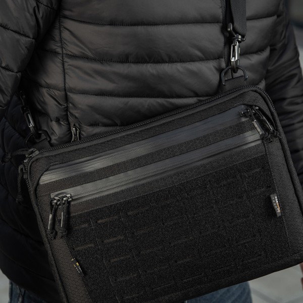 M-Tac сумка Admin Bag Large Elite з липучкою Hex Black - 10425002 M-Tac сумка Admin Bag Large Elite з липучкою Hex Black - 10425002