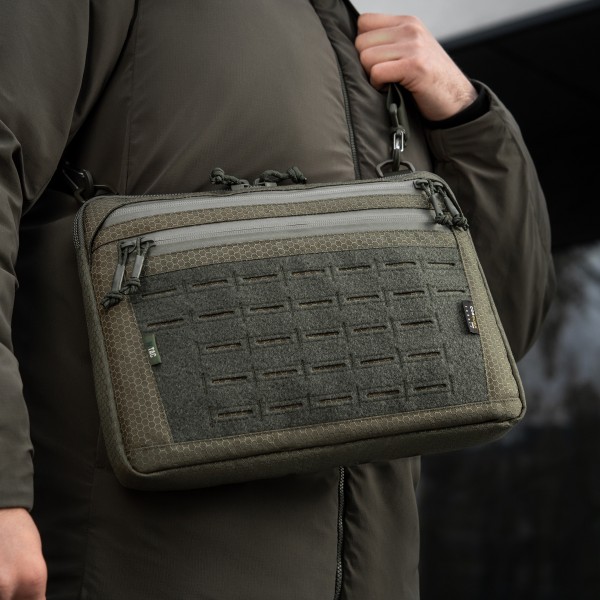 M-Tac сумка Admin Bag Large Elite з липучкою Hex Ranger Green - 10425023 M-Tac сумка Admin Bag Large Elite з липучкою Hex Ranger Green - 10425023