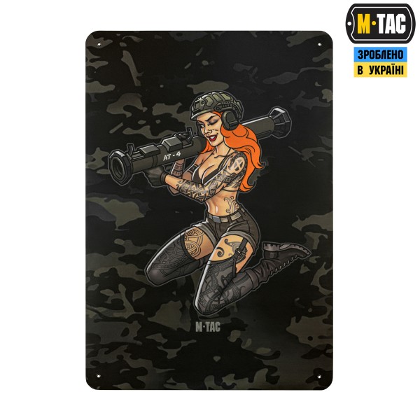 M-Tac панель для нашивок Tactical girl AT-4 900x1300 Black MC - 10432208