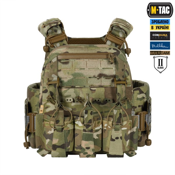 M-Tac плитоноска Cuirass Tiger FAST Elite 2 клас захисту (розмір плити М) Multicam - 10468008 M-Tac плитоноска Cuirass Tiger FAST Elite 2 клас захисту (розмір плити М) Multicam - 10468008