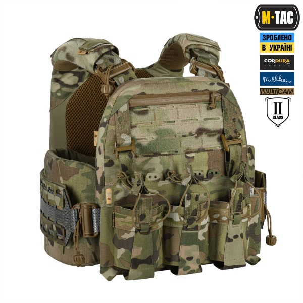M-Tac плитоноска Cuirass Tiger FAST Elite 2 клас захисту (розмір плити М) Multicam - 10468008 M-Tac плитоноска Cuirass Tiger FAST Elite 2 клас захисту (розмір плити М) Multicam - 10468008