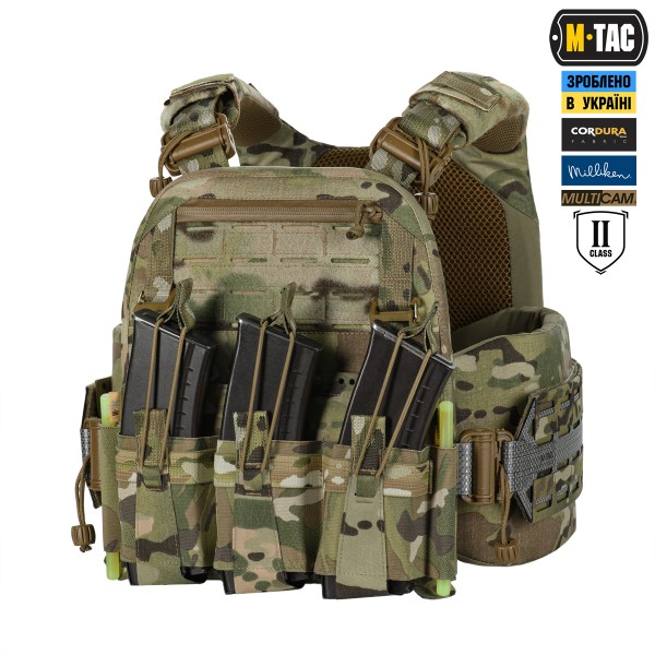 M-Tac плитоноска Cuirass Tiger FAST Elite 2 клас захисту (розмір плити М) Multicam - 10468008 M-Tac плитоноска Cuirass Tiger FAST Elite 2 клас захисту (розмір плити М) Multicam - 10468008
