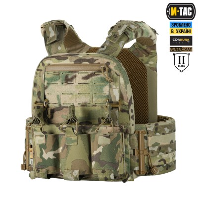 M-Tac плитоноска Cuirass Elite 2 класс защиты (размер плиты M) Multicam
