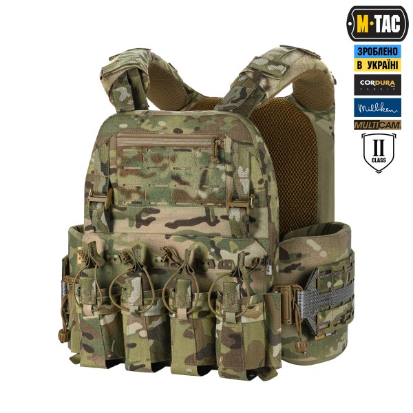 M-Tac плитоноска Cuirass Tiger Elite 2 класс защиты (размер плиты XL) Multicam - 10521008-M/L
